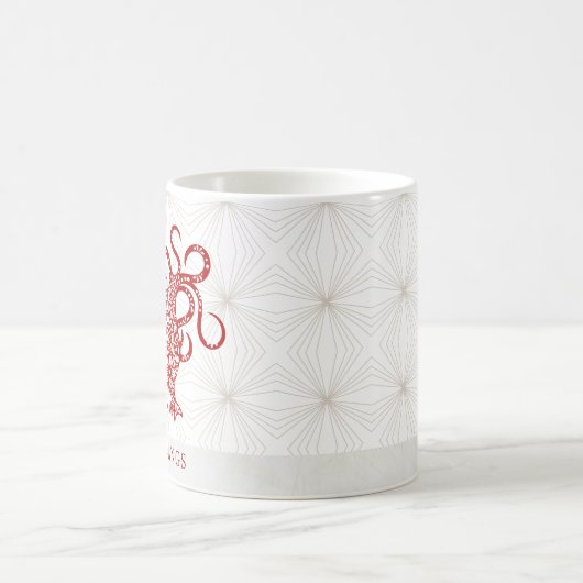 新年中国の月のドラゴンのパーソナライズされたマグカップ コーヒーマグカップ (中央)