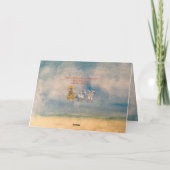 新年中国の漫画オックスホリデーカード シーズンカード (裏面)