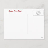 新年中国の爆竹 シーズンポストカード (裏面)