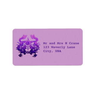 新年中国の紫龍 ラベル