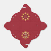 新年中国の花龍パーソナライズされた花 フェイバーボックス (折り畳みなし)