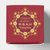 新年中国の花龍パーソナライズされた花 フェイバーボックス (上部)