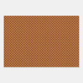 新年中国の赤金ゴールドゴールデン〔占星術の〕十二宮図アジア ラッピングペーパーシート (正面3)