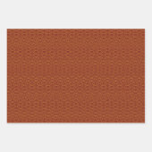 新年中国の赤金ゴールドゴールデン〔占星術の〕十二宮図アジア ラッピングペーパーシート (正面3)