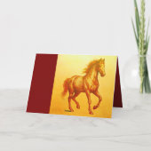 新年中国の馬2026 HGC7ホリデーカード シーズンカード (裏面)