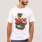 新年中国の- 2025年 Tシャツ (正面)