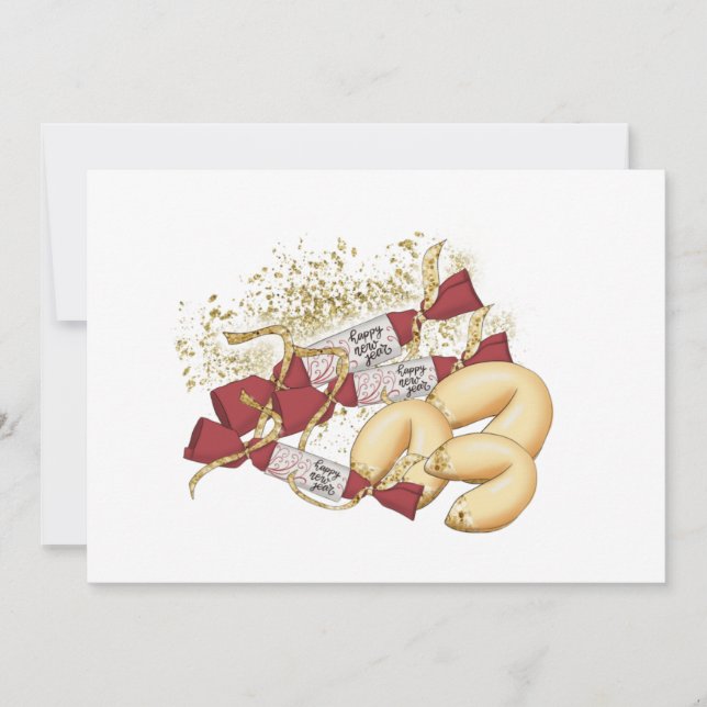 新年中国のFortune Cookieカード (正面)