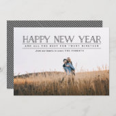 新年写真タイポグラフィ シーズンカード (正面/裏面)