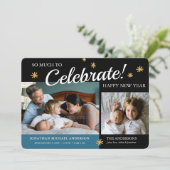 新年写真男の赤ちゃん誕生のお知らせ シーズンカード (スタンド正面)