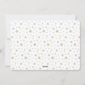 新年初のフォトカードで最も驚くべき年 シーズンカード (裏面)