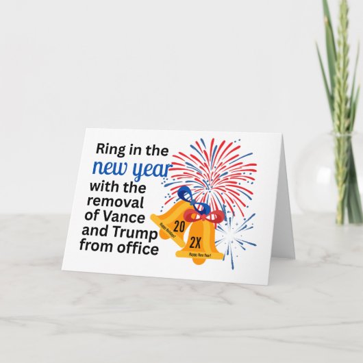 新年反トランプ弾劾排除2026政治 シーズンカード (正面)