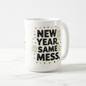 新年同じメス コーヒーマグカップ (正面右)