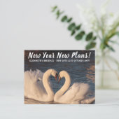 新年度新計画変更日BUDGET Photo 結婚's ポストカード (スタンド正面)