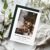 新年度、おなじみの顔、クリスマスフォトカード 招待状