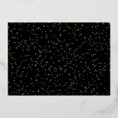 新年応援おもしろい金ゴールド1枚の写真紙吹雪 箔シーズンカード (裏面)