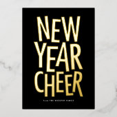 新年応援はっきりしたカラフルhappy 2023 箔シーズンカード (正面)