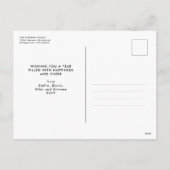 新年応援シンプル白モダン色 シーズンポストカード (裏面)