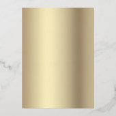 新年応援スクリプトパーティーシック黒実在金ゴールド 箔招待状 (裏面)