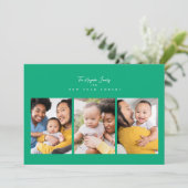 新年応援ミニマル4フォトコラージスクリプト シーズンカード (スタンド正面)