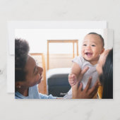 新年応援ミニマル4フォトコラージスクリプト シーズンカード (裏面)