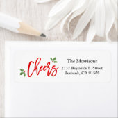 新年応援モダンタイポグラフィハッピーホリデー ラベル (インサイチュ)