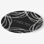 新年応援ライツきらめくシックスタイリッシュ ペーパープレート (アングル)