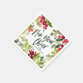 新年応援水の色フローラ休日 スタンダードカクテルナプキン (角)