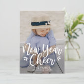 新年応援編集可能背景色年賀状 シーズンカード (スタンド正面)