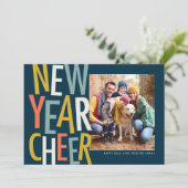 新年応援1枚の写真おもしろいカラフル海軍 シーズンカード (スタンド正面)