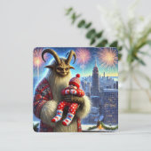 新年快乐 クランプス シーズンカード (スタンド正面)