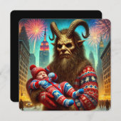 新年快乐 クランプス シーズンカード (正面/裏面)