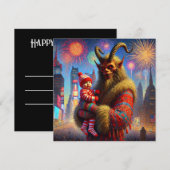 新年快乐 クランプス シーズンカード (正面/裏面)