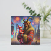 新年快乐 クランプス シーズンカード (スタンド正面)