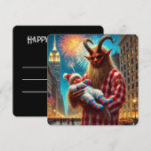 新年快乐 クランプス シーズンカード (正面/裏面)