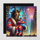 新年快乐 クランプス シーズンカード (正面/裏面)