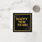 新年快乐 ノートカード (正面/裏面インサイチュ)