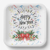 新年快乐 ペーパープレート (正面)