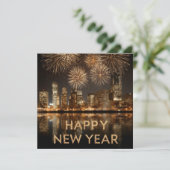 「新年快乐」城市上空的烟花 シーズンカード (スタンド正面)