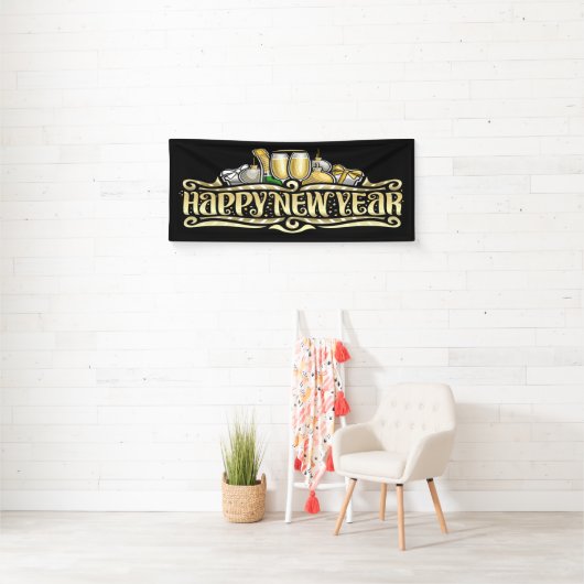 新年快乐! 横断幕 (インサイチュ)