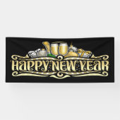 新年快乐! 横断幕 (横)