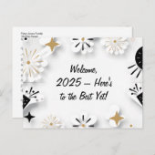 新年感動的の挨拶 ポストカード (正面/裏面)