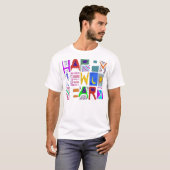 新年文字デザインおめでとう Tシャツ (正面フル)