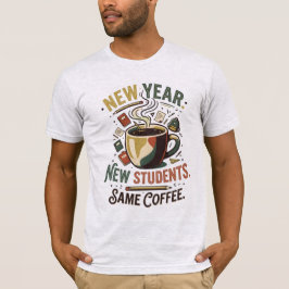 新年新学生同じコーヒーヴィンテージ Tシャツ