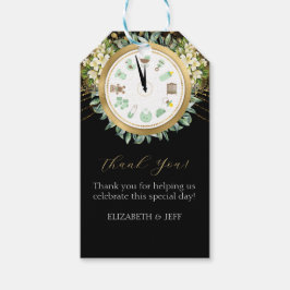 新年新生児時計ベビーシャワー ギフトタグ