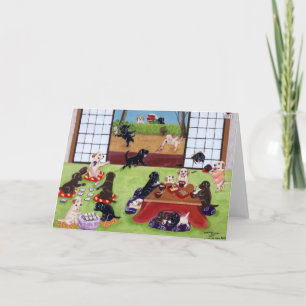 新年日本ののラブラドール シーズンカード