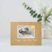 新年日本のドラゴンホリデー葉書 シーズンポストカード (スタンド正面)