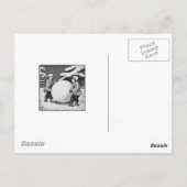 新年日本の – 雪の中の子供たち ポストカード (裏面)