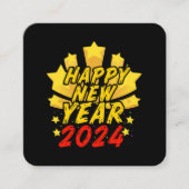 新年明けましておめでとうございます 2024 スクエア名刺 (正面)