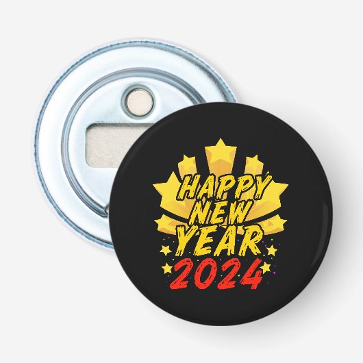 新年明けましておめでとう 2024 栓抜き (正面)