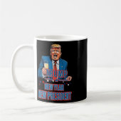 新年社長トランプ2025おもしろい年、アメリカを獲得 コーヒーマグカップ (左)